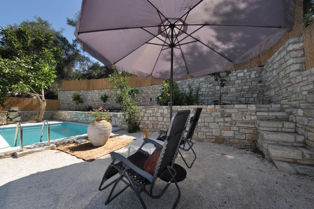 Villa Paxos Adamantia With Private Pool Гайос Экстерьер фото