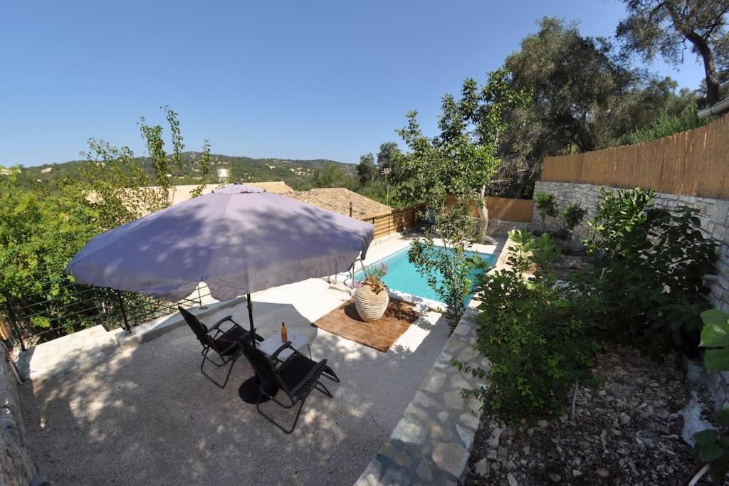 Villa Paxos Adamantia With Private Pool Гайос Экстерьер фото